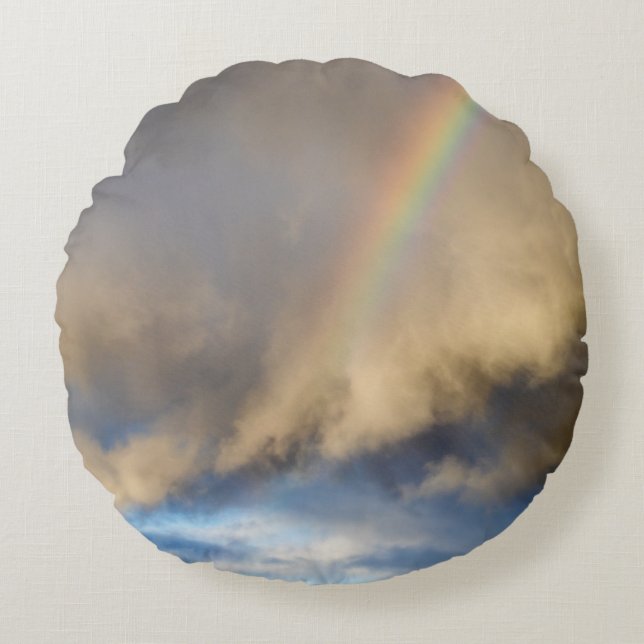 Regenbogenrebellion Rundes Kissen (Vorderseite)
