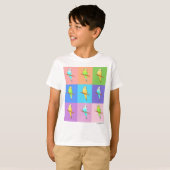 Regenbogenrechtecke T-Shirt (Vorne ganz)