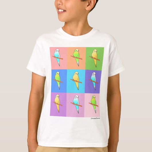 Regenbogenrechtecke T-Shirt (Vorderseite)