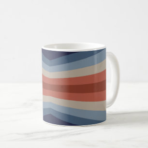 Regenbogenreflexion im Retro-Stil Kaffeetasse
