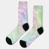 Regenbogenregal Glitch Telefonring Stand Socken (Linkes Detail)