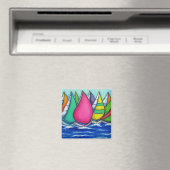 Regenbogenregatta-Magnet Magnet (In Situ (Geschirrspüler))