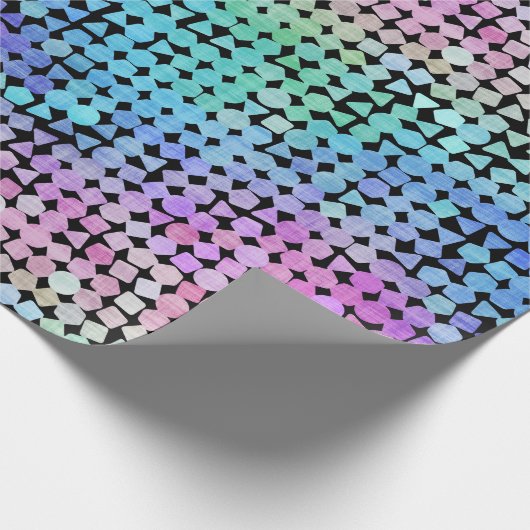 Regenbogenregen: Geschenkpapier (Ecke)