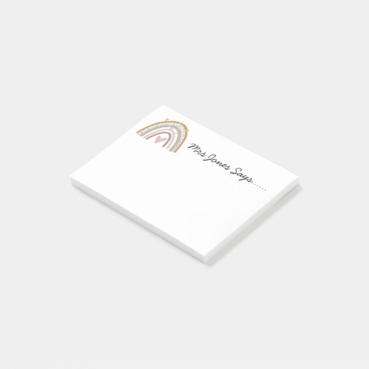 Regenbogenrente Post-it Klebezettel (angewinkelt)