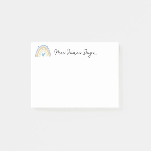 Regenbogenrente Post-it Klebezettel (Vorderseite)