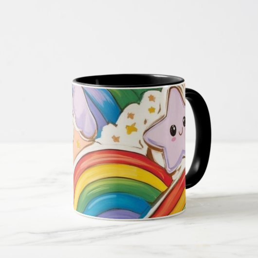 Regenbogenrevolution der Freude! Tasse (VorderseiteRechts)