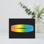 Regenbogenring Postkarte (Stehend Vorderseite)