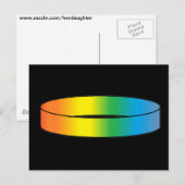 Regenbogenring Postkarte (Vorne/Hinten)