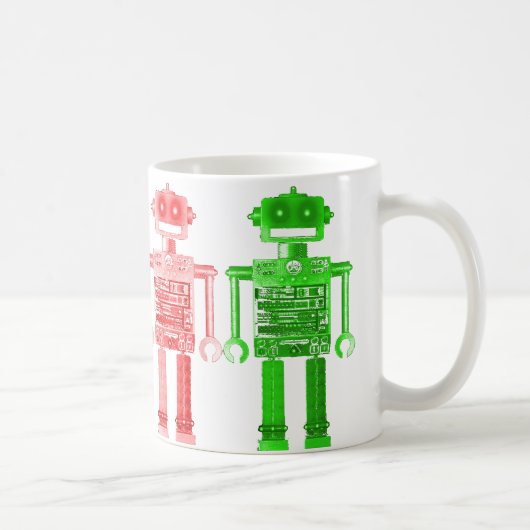 Regenbogenroboter muh kaffeetasse (Rechts)