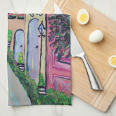 Regenbogenroh Geschirrtuch (Viertel Falte)