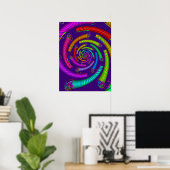 Regenbogenrohre Spirale Poster (Heimbüro)
