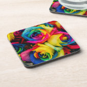 RegenbogenRose Untersetzer Set (Linke Seite)