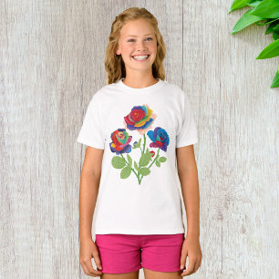 Regenbogenrosen T-Shirt