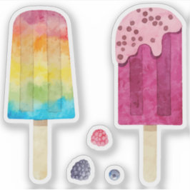 Regenbogensaftfledermaus Set Aufkleber