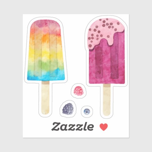 Regenbogensaftfledermaus Set Aufkleber (Blatt)