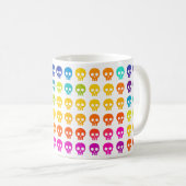 Regenbogenschädel-Spaß Kaffeetasse (VorderseiteRechts)