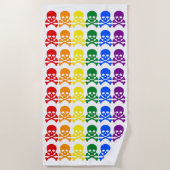 REGENBOGENSCHÄDEL STRANDTUCH (Vorderseite)