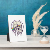 Regenbogenschädel-Vintage-Stichdesign_1 Fotoplatte (Seite)