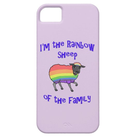 Regenbogenschaf der Familie Case-Mate iPhone Hülle (Rückseite)