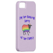 Regenbogenschaf der Familie Case-Mate iPhone Hülle (Rückseite/rechts)