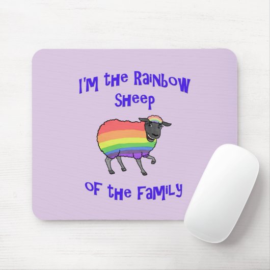 Regenbogenschaf der Familie Mousepad (Mit Mouse)