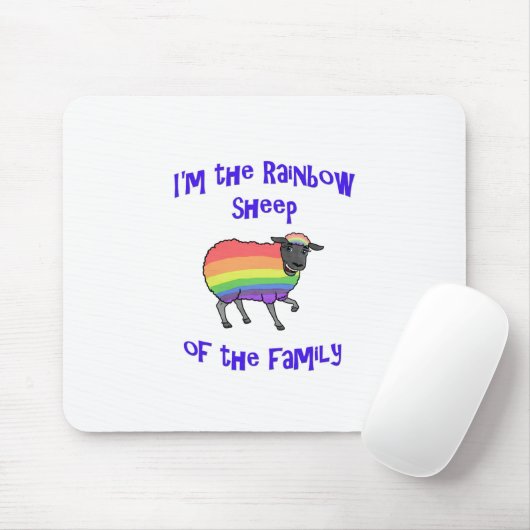 Regenbogenschaf der Familie Mousepad (Mit Mouse)