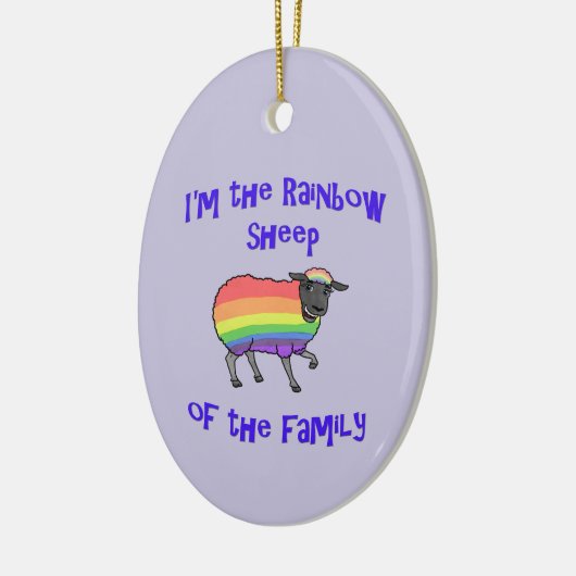 Regenbogenschaf der Keramik Ornament (Links)