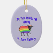 Regenbogenschaf der Keramik Ornament (Hinten)