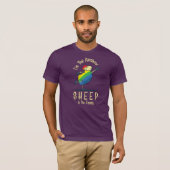Regenbogenschaf des Gay Pride LGBT T-Shirt (Vorne ganz)