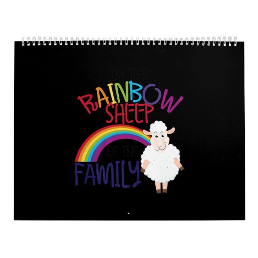 Regenbogenschaf | Farbenfrohe Schafspende Kalender (Titelbild)
