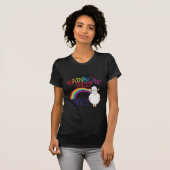 Regenbogenschaf | Farbenfrohe Schafspende T-Shirt (Vorne ganz)