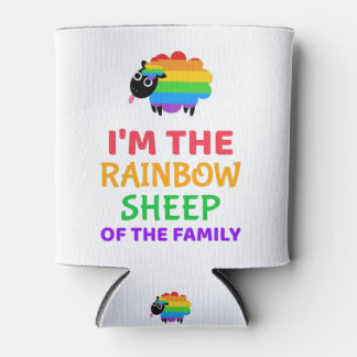 Regenbogenschaf meiner Familie Dosenkühler