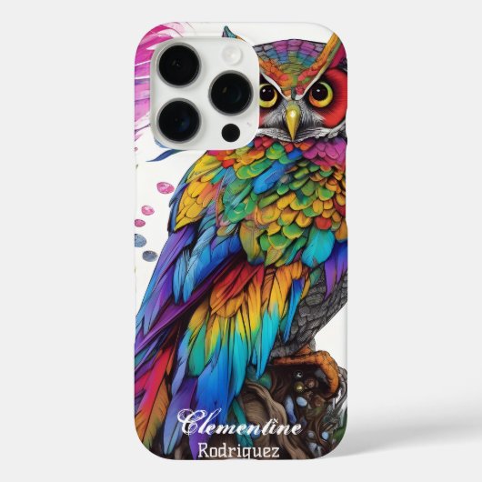 Regenbogenschale Amidst Feathers Case-Mate iPhone Hülle (Rückseite)