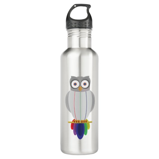 Regenbogenschale Edelstahlflasche (Vorderseite)