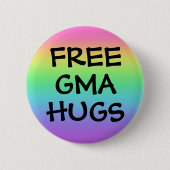 Regenbogenschaltfläche für Freie Gma Hugs Button (Vorderseite)