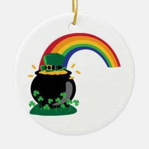 Regenbogenschatz Keramik Ornament