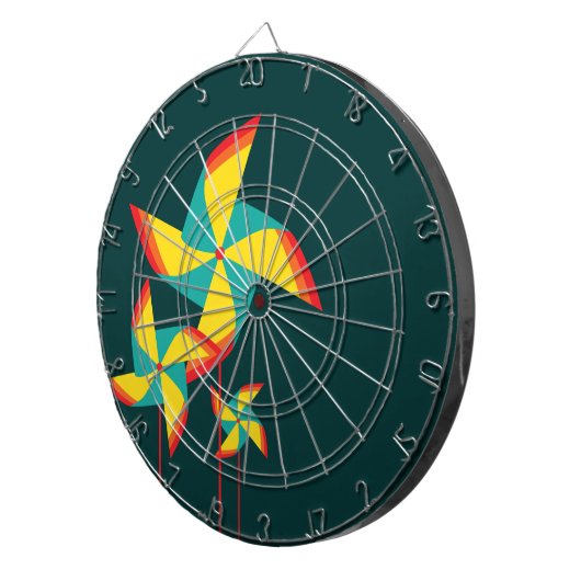 Regenbogenscheibe Dartscheibe (Vorderseite rechts)