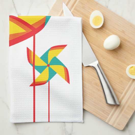 Regenbogenscheibe Handtuch (Viertel Falte)