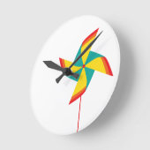 Regenbogenscheibe Runde Wanduhr (Winkel)