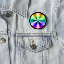 Regenbogenschild der US-Fahne - es lohnt sich zu t Button
