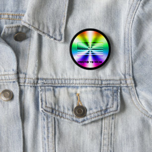 Regenbogenschild der US-Fahne - es lohnt sich zu t Button