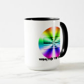 Regenbogenschild der US-Fahne - es lohnt sich zu t Tasse (VorderseiteRechts)