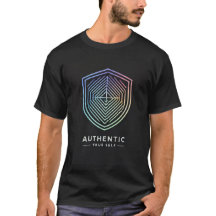 Regenbogenschild-T - Shirt