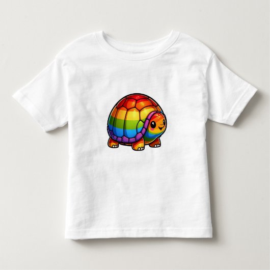 Regenbogenschildkröte Kleinkind T-shirt (Vorderseite)