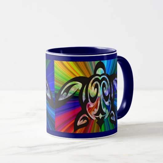 Regenbogenschildkröte Tasse (VorderseiteRechts)