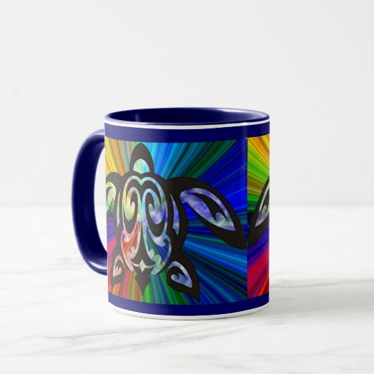 Regenbogenschildkröte Tasse (Vorderseite Links)