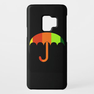 Regenbogenschirm auf schwarzem Hintergrund Case-Mate Samsung Galaxy S9 Hülle