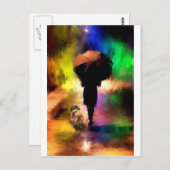 Regenbogenschirm.jpg Postkarte (Vorne/Hinten)