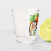 Regenbogenschlange schnapsglas (Links)