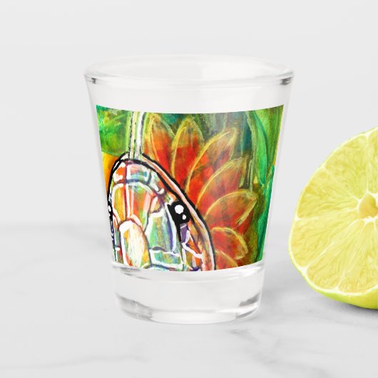 Regenbogenschlange schnapsglas (Vorderseite)